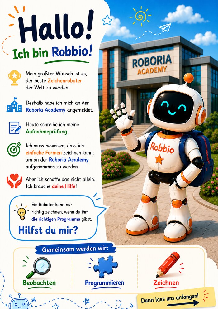 Heftseite: Hallo! Ich bin Robbio!
